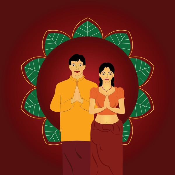 sinhala new year vector design 600nw 2445110191 - Sinhala Tamil New Year quotes image