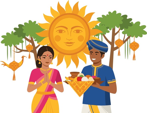 traditional sri lankan couple heart 600nw 2608180965 - Sinhala Tamil New Year quotes image