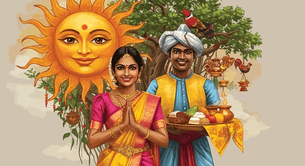 traditional sri lankan tamil couple 600nw 2609756091 - Sinhala Tamil New Year quotes image